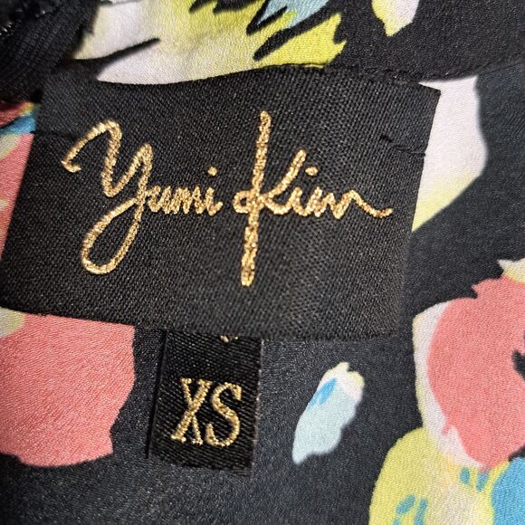 Yumi Kim Liz Women's Black & Multi Color Romper with Pockets Size XS - Picture 6 of 8